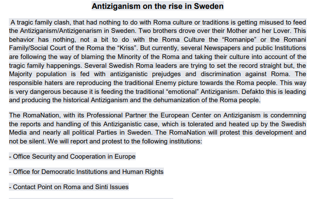 Antiziganismus in Schweden