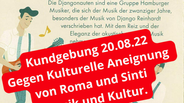 14. August – Nein zu Kultureller Aneignung in Hamburg-Barmbek